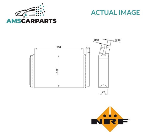 Heater radiator exchanger lhd - heater,