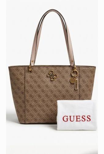 Guess monogram tote bag with - guess,