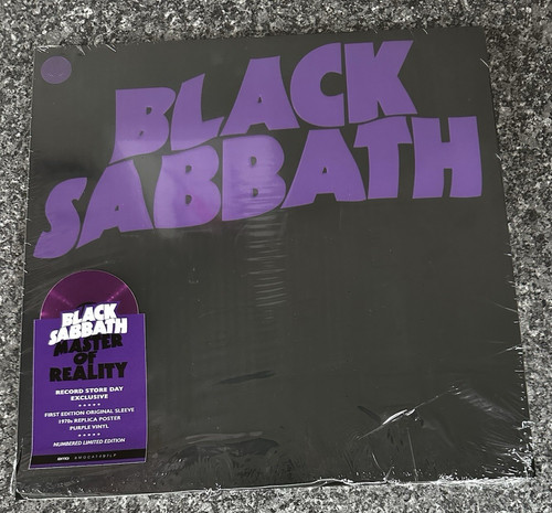 Purple vinyl black sabbath - black,