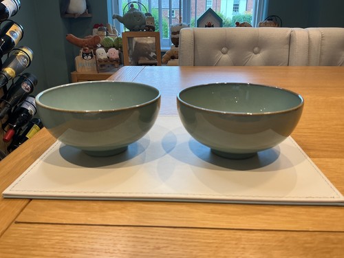 Denby regency green rice bowls - green,