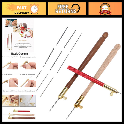 3pcs tambour hook set - -, wooden