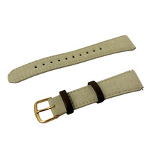 Genuine Casio Watch Strap Cream Leather Cloth 10634963 Part for A700WEGL-7A