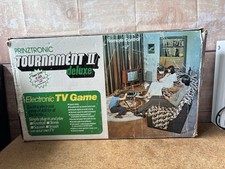 Prinztronic Tournament 2 Deluxe Electronic TV Game 1970s Pong - Boxed - Untested