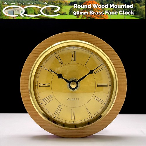 Caravan clock round - round, 90mm