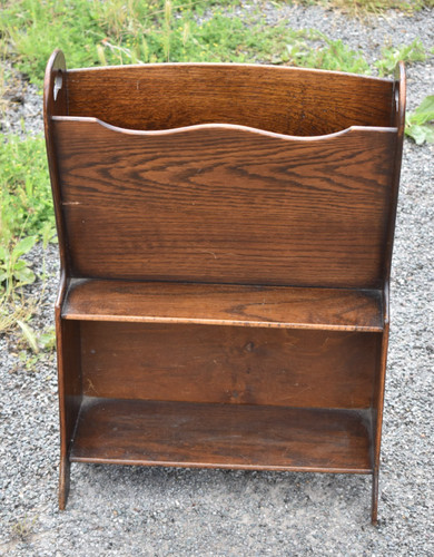Antique oak magazine - antique,