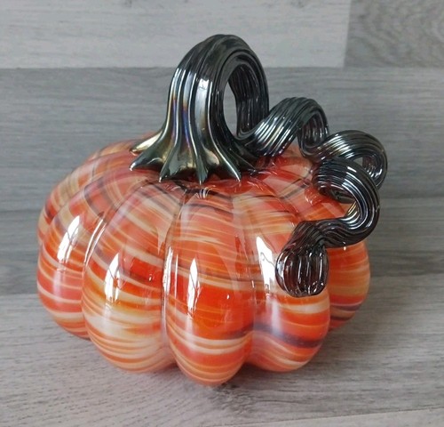 Pumpkin hand blown glass - pumpkin,