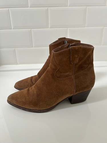 Ash brown suede fame pointed - ash,