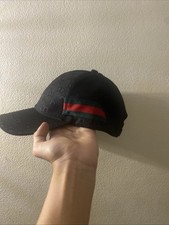 GG canvas baseball hat with Web Black Colour