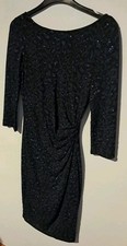 Billie & Blossom by Dorothy Perkins  Size 8 Navy Glitter Fitted Dress