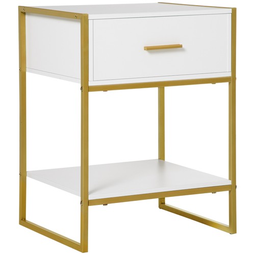 Homcom modern bedside - bedside, table
