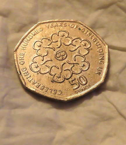 2010 50p coin girl - coin,