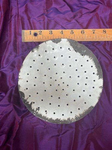Antique enamel colander soap - antique, colander,