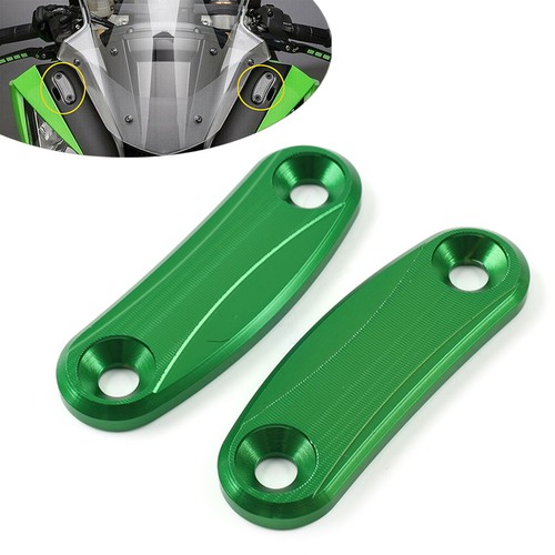 Green mirror block off - mirror, base