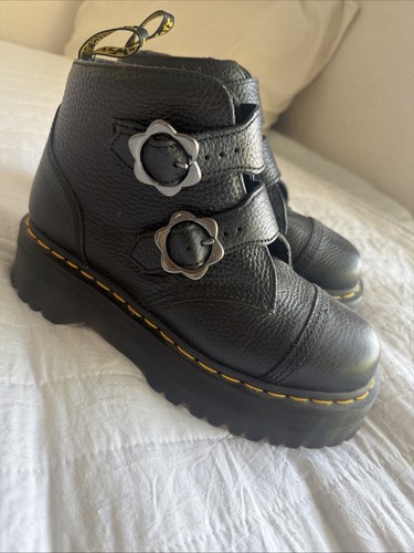 Martens devon black flower - dr.,