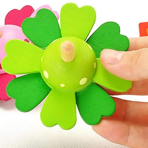 4pcs colourful flower spinning - 4pcs,