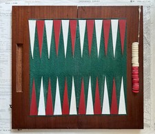 Vintage Wooden Backgammon Set