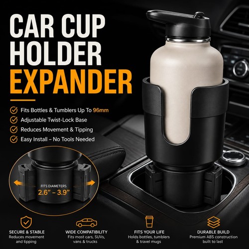 Car cup holder expander - cup,