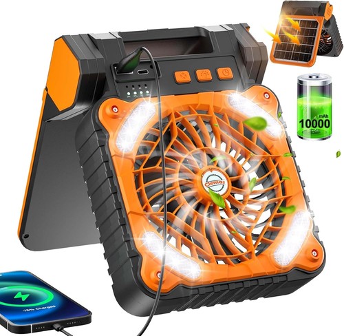 Solar powered camping fan - solar,