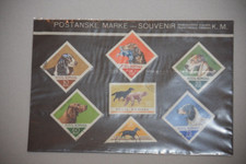 Stamps - Posta Romana used stamps x 7 in sealed pack (1965)