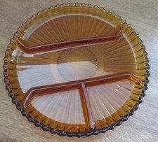 Indiana Glass Amber Crudite