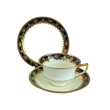 Antique Aynsley Tea Trio Cobalt and Gold Pattern 3130