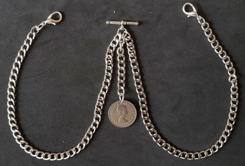Double albert pocket watch - double,