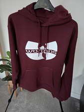 Wu Tang Clan Burgundy Hoodie New Size Medium 38-40 Inch Chest