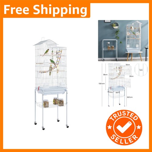 Durable rolling bird - cage, for