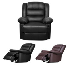 Manual leather recliner - pu,
