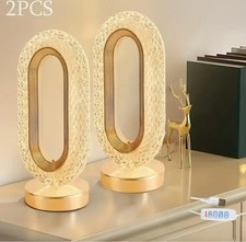 2pcs Elegant Crystal Design