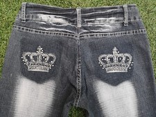 DF JEANS ~ JEWELLED CROWNS