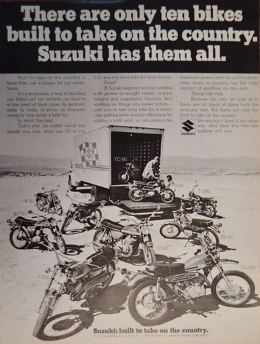 1970 suzuki motorcycle t350 - suzuki,