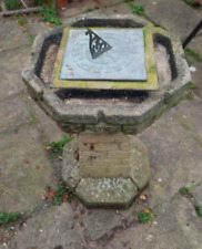 Vintage Sandford Stone garden sundial/ Bird bath . Wonderful condition. 