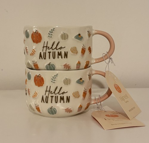 Hello autumn embossed - x2,