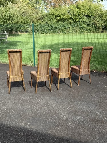 Lloyd loom dining chairs 4 - lloyd, x