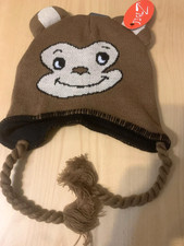 Childrens Knitted Monkey Hat