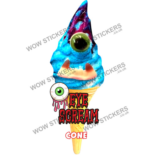 Ice cream van - sticker, eye