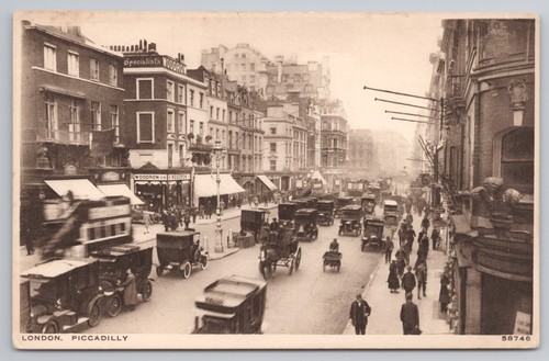 London piccadilly busy street - london,