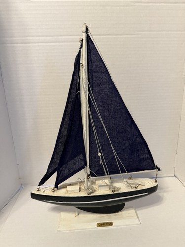 Vintage wooden sailboat - wooden, model