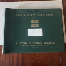 Repair Parts Catalogue Ruston-Bucyrus Model 30-RB4 Heavy Duty DragLine Crane