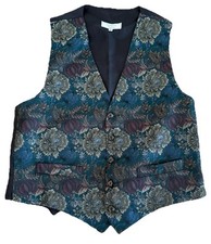 Satin Floral Taffeta Waistcoat