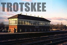 35mm Slide BR British Railway Scene View Tiverton Signal Box 1973 Original