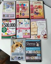 Card Making, Craft CD's x 8-