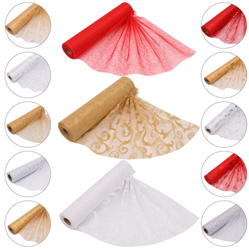 Christmas organza fabric roll - christmas,