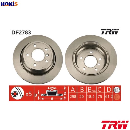 Brake disc df2783 for - 2x,