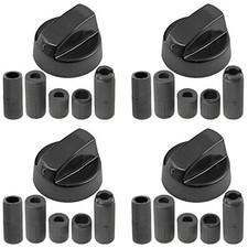 4 UNIVERSAL Gas Fire Trouser Press Storage Heater Black CONTROL KNOB & ADAPTORS