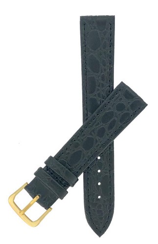 Black crocodile grain - black,