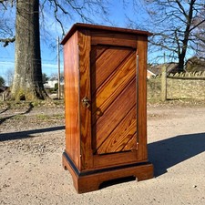 Antique Pine Pot Cupboard Bedside Table Ebonised Design Aesthetic Movement Pitch