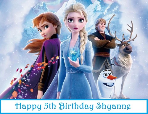 Frozen edible cake toppers - frozen,