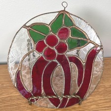 Stained Glass Holly Berry